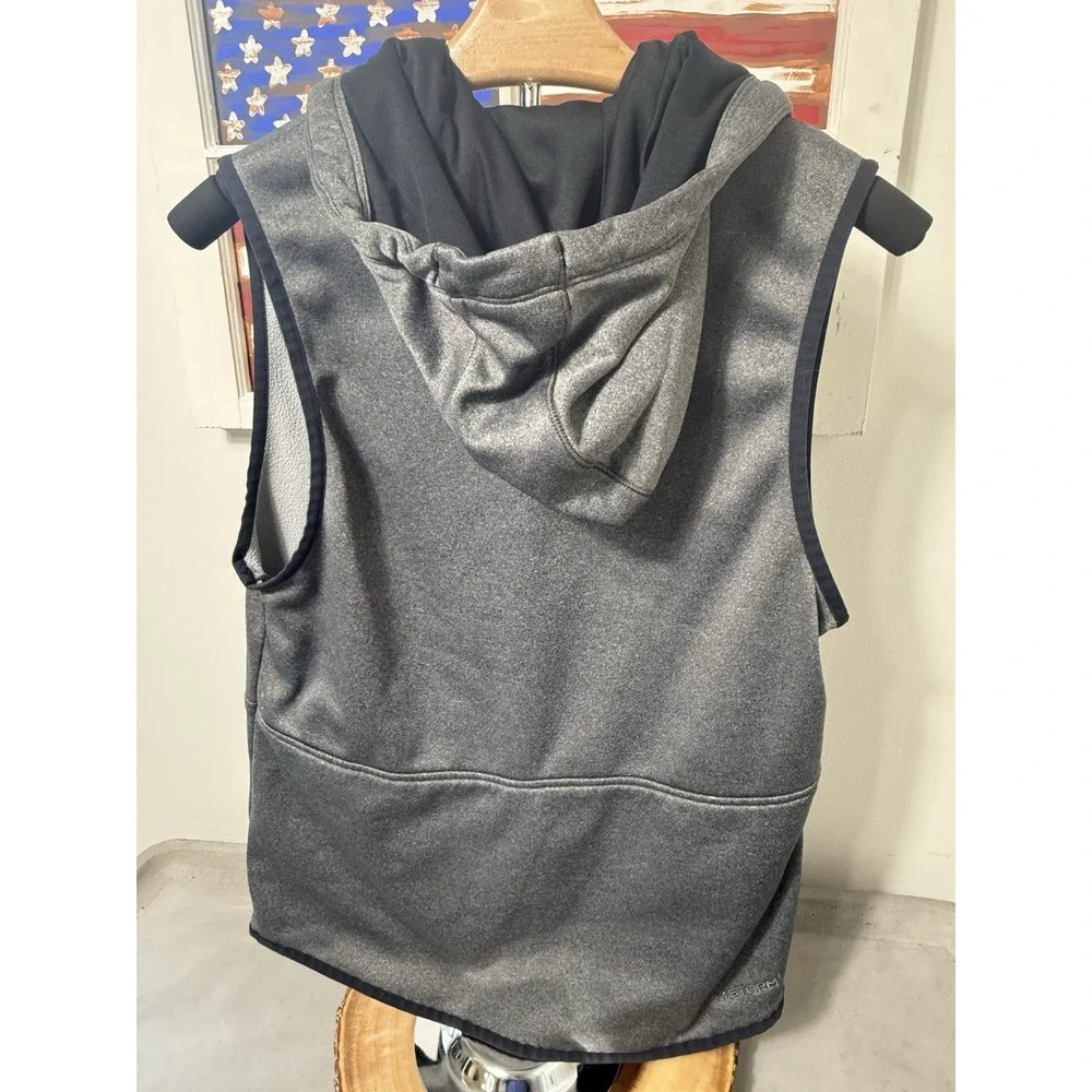 Under Armour Storm‎ 1 Sleeveless Hoodie Vest Womens Small Gray 1/4 Zip Fleece